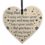 Step Dad Gifts Fathers Day Gifts Wooden Heart Sign Birthday Gift