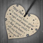 Step Dad Gifts Fathers Day Gifts Wooden Heart Sign Birthday Gift