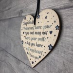 Step Dad Gifts Fathers Day Gifts Wooden Heart Sign Birthday Gift