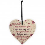 Step Mum Gifts From Stepdaughter Stepson Wooden Heart Birthday