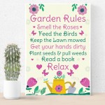 GARDEN RULES Sign Summer House Sign Garden Shed Plaques