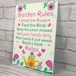 GARDEN RULES Sign Summer House Sign Garden Shed Plaques