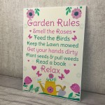 GARDEN RULES Sign Summer House Sign Garden Shed Plaques