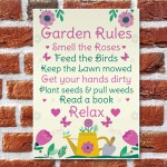 GARDEN RULES Sign Summer House Sign Garden Shed Plaques