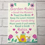 GARDEN RULES Sign Summer House Sign Garden Shed Plaques