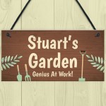 PERSONALISED Garden Sign Dad Gift Grandad Gift For Men Shed Sign