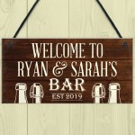 PERSONALISED Bar Sign Garden Sign Shed Plaque Man Cave Sign Gift