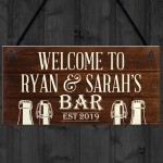 PERSONALISED Bar Sign Garden Sign Shed Plaque Man Cave Sign Gift