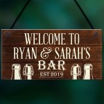 PERSONALISED Bar Sign Garden Sign Shed Plaque Man Cave Sign Gift