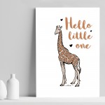 Safari Animal Nursery Print / Baby Room Decor / Nursery Wall Art