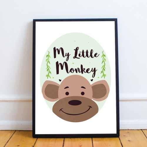 Nursery Print Framed Nursery Decoration Animal Print For Nursery