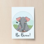 Elephant Animal Prints For Nursery / Baby Room Pictures Decor