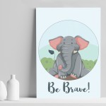 Elephant Animal Prints For Nursery / Baby Room Pictures Decor