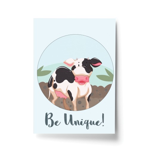 Cow Animal Prints For Nursery / Wall Art For Baby Room Nursey