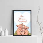 FRAMED Nursery Print For Boy Bedroom Girl Bedroom Nursery Art