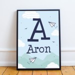 PERSONALISED Nursery Decorations Boys Bedroom Wall Art