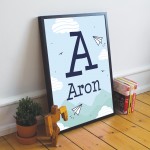 PERSONALISED Nursery Decorations Boys Bedroom Wall Art