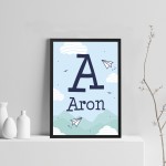 PERSONALISED Nursery Decorations Boys Bedroom Wall Art