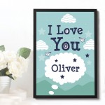 PERSONALISED Nursery Wall Art Nursery Decorations Boys Bedroom