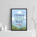 PERSONALISED Bedroom Nursery Sign Little Man Cave Wall Art