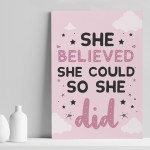 Girls Bedroom Accessories Motivational Print For Girls Bedroom