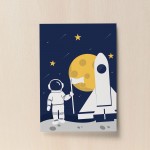 Cute Boys Bedroom Wall Art Space Room Decoration Nursery Decor