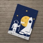 Cute Boys Bedroom Wall Art Space Room Decoration Nursery Decor