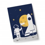 Cute Boys Bedroom Wall Art Space Room Decoration Nursery Decor