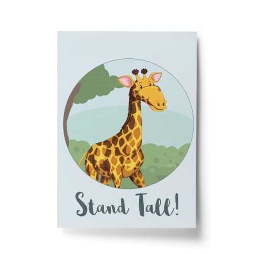 Giraffe Animal Prints For Nursery / Safari Themed Nursery Decor