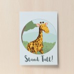 Giraffe Animal Prints For Nursery / Safari Themed Nursery Decor