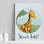 Giraffe Animal Prints For Nursery / Safari Themed Nursery Decor