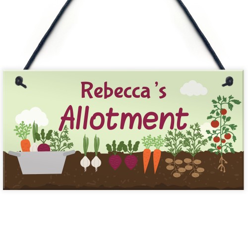 PERSONALISED Allotment Sign ANY NAME Garden Signs And Plaques