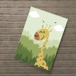 Cute Animal Nursery Print For Boys Bedroom Baby Boy Nursery Art