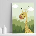 Cute Animal Nursery Print For Boys Bedroom Baby Boy Nursery Art