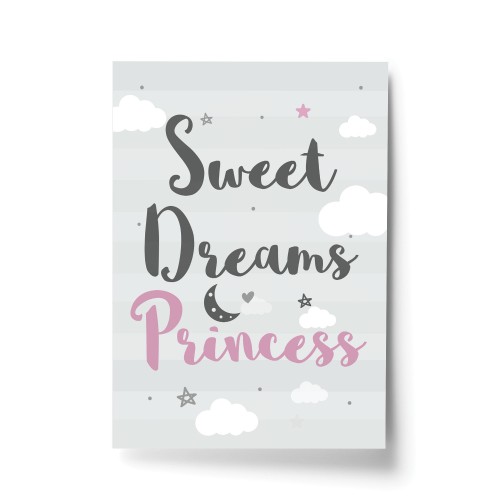 Sweet Dreams Nursery Decoration For Girls Bedroom Pink Theme