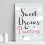 Sweet Dreams Nursery Decoration For Girls Bedroom Pink Theme