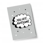 Motivational Inspirational Print You Are Awesome Quote Wall Art