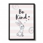 Inspirational Print Be Kind Quote Wall Art Girls Bedroom Decor