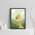 Cute Boys Nursery Print Boy Bedroom Decoration Animal Print Gift