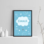 PERSONALISED Nursery Print Baby Girl Bedroom Decoration Gift