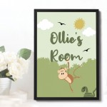 PERSONALISED Boys Nursery Print Boys Bedroom Decoration Son Gift