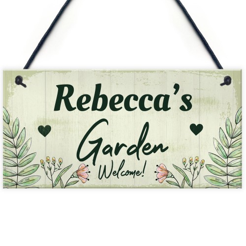 Personalised Garden Sign Any Name Pretty Summer House Plaques