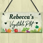 PERSONALISED Vegetable Plot Allotment Sign Shed Garden Signs