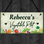 PERSONALISED Vegetable Plot Allotment Sign Shed Garden Signs