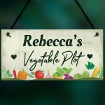 PERSONALISED Vegetable Plot Allotment Sign Shed Garden Signs