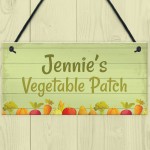 PERSONALISED Vegetable Patch Sign Garden Sign Summerhouse Sign