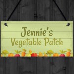 PERSONALISED Vegetable Patch Sign Garden Sign Summerhouse Sign