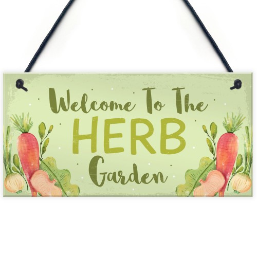 Garden Signs HERB GARDEN Sign Allotment Home Hanging Sign Gifts