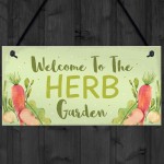 Garden Signs HERB GARDEN Sign Allotment Home Hanging Sign Gifts