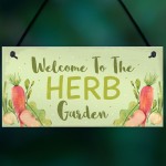 Garden Signs HERB GARDEN Sign Allotment Home Hanging Sign Gifts